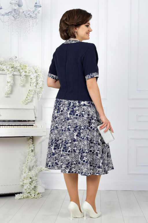 Платье Ninele 7431-Р темно-синий - Mira fashion фото 2538