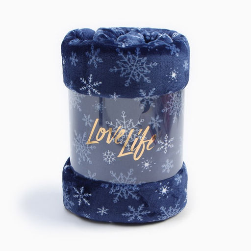 Плед LoveLife. Снегопад 200?220 см, велсофт