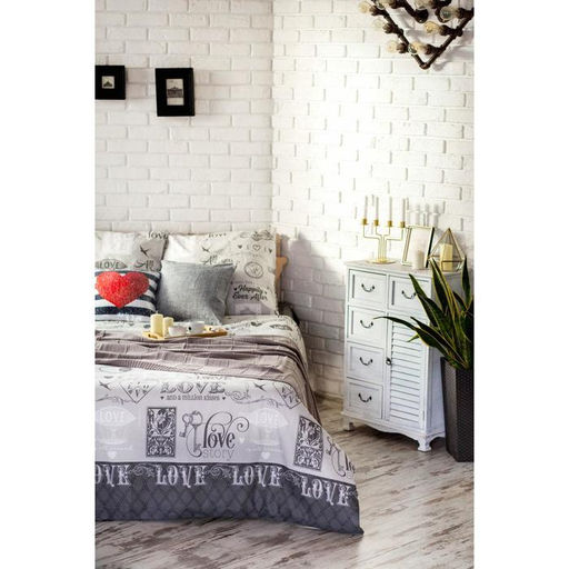 Постельное бельё Этель 2 сп Love 175*215 см, 200*220 см, 70*70 см -2 шт, 100% хлопок, бязь 125 г/м2  фото 6