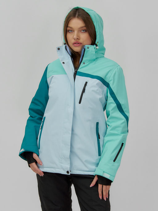 Горнолыжный костюм женский зимний голубого цвета 016Gl - Chunmai фото 11