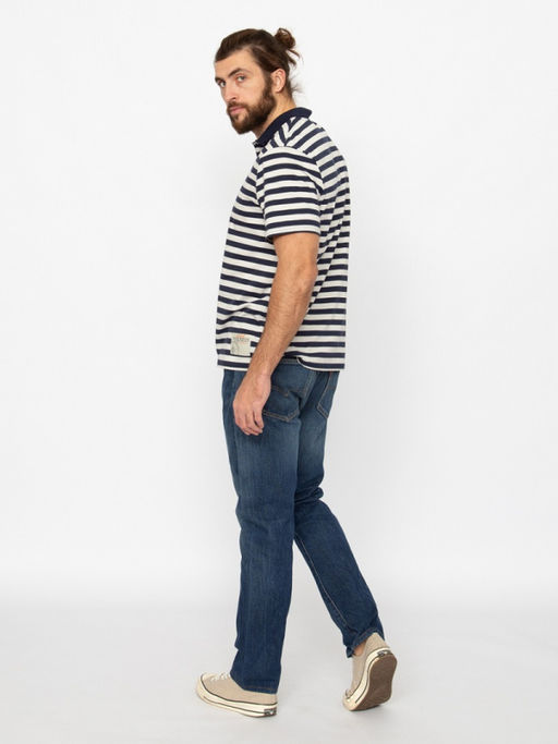 CRB wear/CWMM 60372-41 Рубашка-поло мужская,темно-синий/Ex.Cherubino фото 2