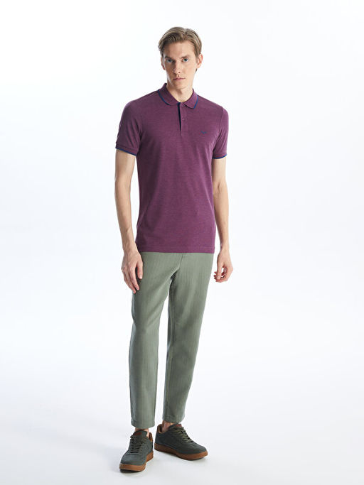 Polo Yaka K?sa Kollu Pike Erkek Ti??rt