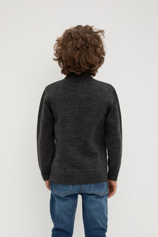 Джемпер Crockid КВ 30148/ш полушерсть серый для мальчика  фото 3