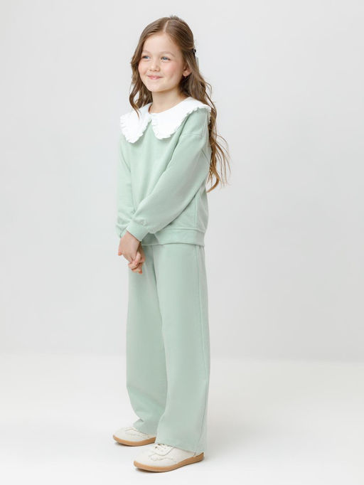 КР 400689/дымчатый нефрит к547 брюки для дев