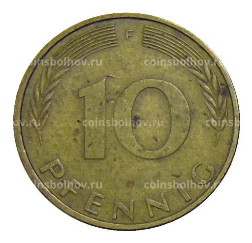 Монета 10 пфеннигов 1974 года F Германия