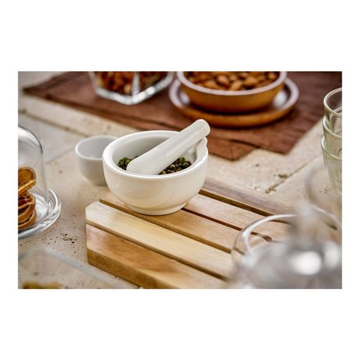 Ступка с пестиком Walmer Classic, 9 см, цвет белый  фото 4