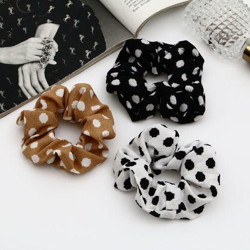 Цена за 4 шт. Резинка для волос «Орбита», элит крупный горох, 8 см, МИКС