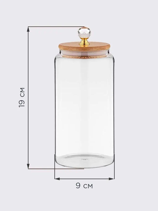 ЕМКОСТЬ ДЛЯ СЫПУЧИХ ПРОДУКТОВ AGNESS KRISTALL 800 МЛ ДИАМЕТР=9 СМ. ВЫСОТА=19 СМ ЦВЕТ:ПРОЗРАЧНЫЙ  фото 5