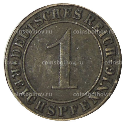 Монета 1 рейхспфенниг 1935 года A Германия