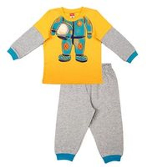 CRB wear/CAB 5262 Пижама, жёлтый серый меланж/Ex.Cherubino