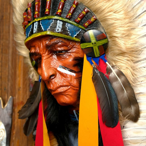 Панно «Индеец Котори», 40×15×60 см, МИКС