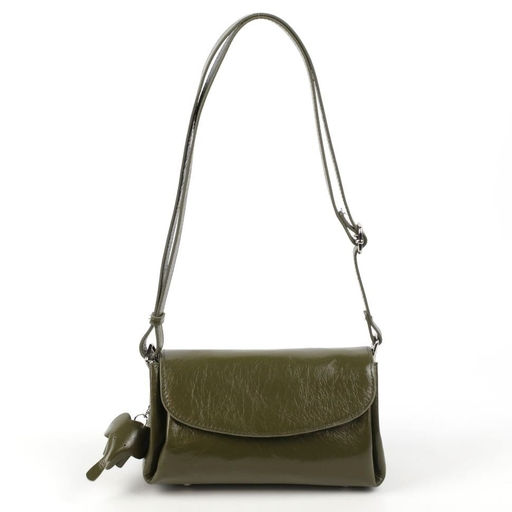 Женская кожаная сумка бочонок через плечо 0025-6 - Cidirro фото 2