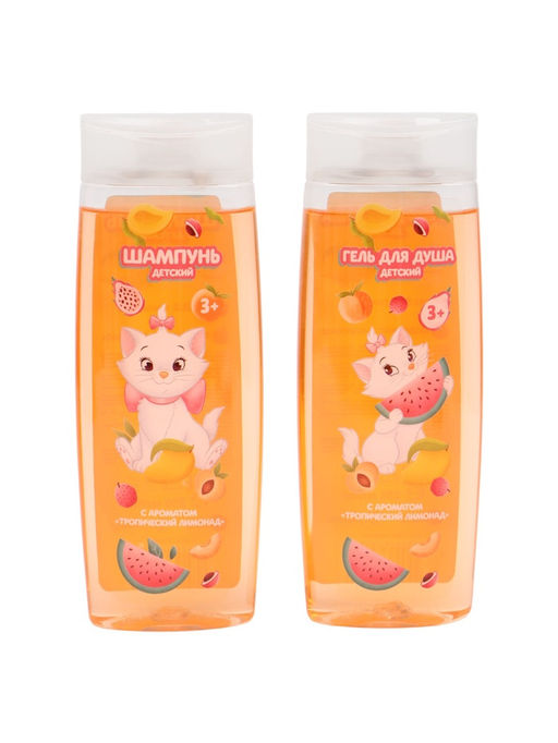 Подарочный набор: гель для душа 250 мл, шампунь 250 мл, Кошечка Мари