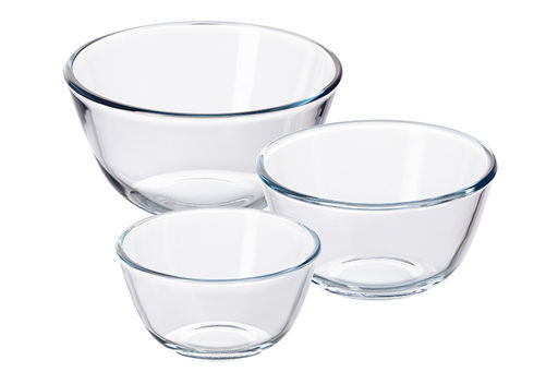 Набор 3 салатников 500 мл, 800 мл, 1050 мл, Crystal glass стекло - Elan gallery фото 6