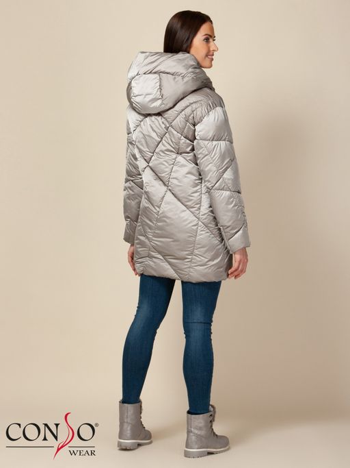 Conso/WEM 190501 - foil Полупальто утепленное женское  фото 3