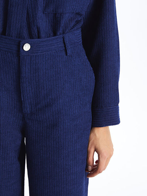 Kad?n Dar Fit D?z Pantolon