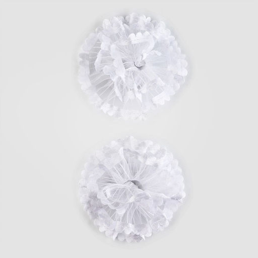 Бант для волос на резинке, белый, 2 штуки, 7 см, Холодное сердце