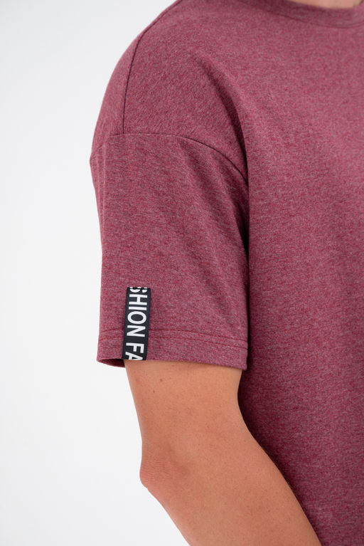 Костюм из футера унисекс бордо-меланж - Амадэль фото 23