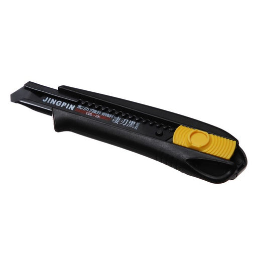 Нож канцелярский 18 мм, чёрный + чёрное лезвие 1 штука - Simaland фото 7