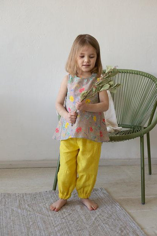 Л 21-7 бриджи для девочки "ELF" желтый