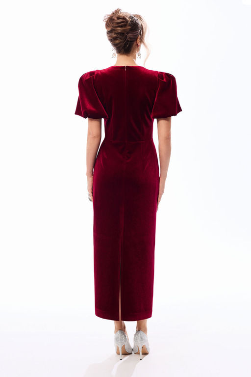 Платье Golden Valley 44257 бордовый фото 3