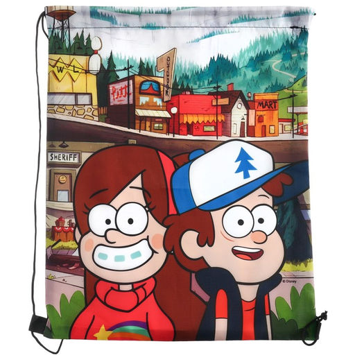 Мешок для обуви 420*330 мм, Гравити Фолз Диппер и Мэйбл - Disney фото 3