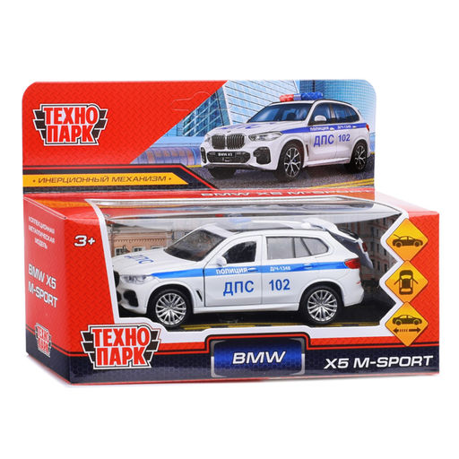 Машина металл BMW X5 M-Sport Полиция 12 см. (откр. двери, баг,) в коробке