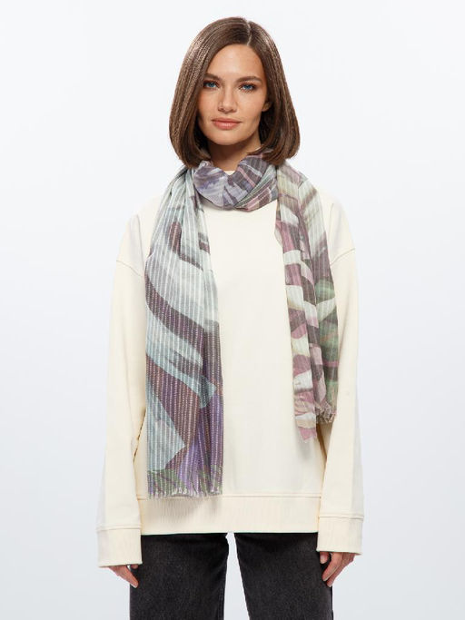 Палантин жен. каш+шерсть+тенс 85х195 SZ73-8274-14 - Eleganzza фото 4