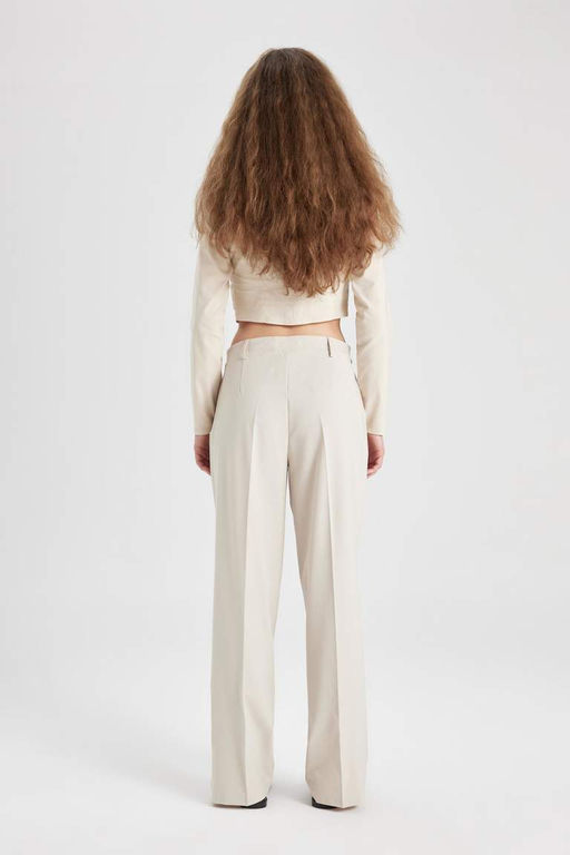 Широкие брюки стандартной длины с высокой талией - Defacto фото 8