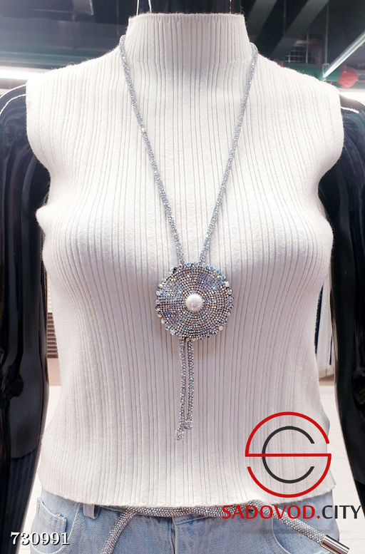 Колье-галстук со стразами - Bruno фото 4