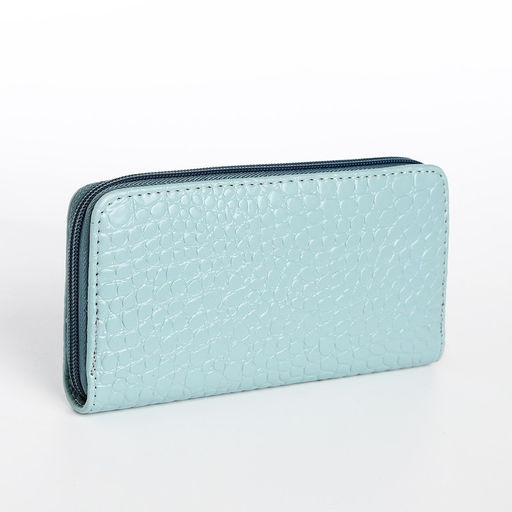 Кошелёк на молнии, цвет голубой - Simaland фото 2