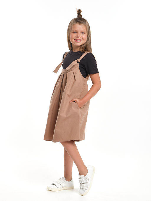 Комплект для девочки UD 7945/7946 черный/коричневый - Mini maxi фото 6