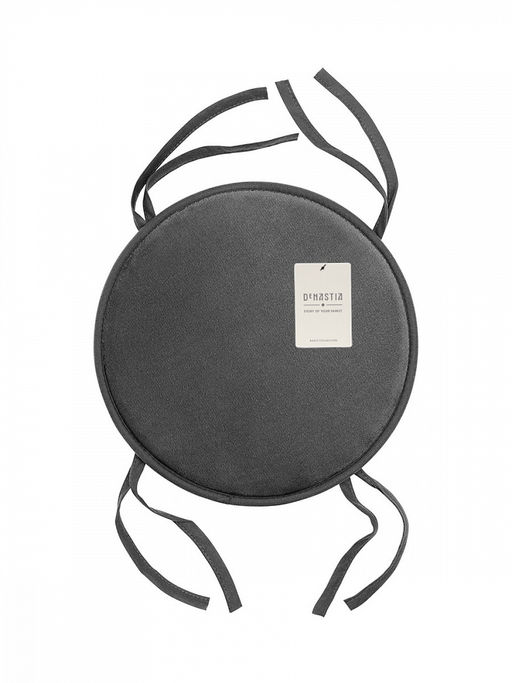 Подушка на стул D35 графит фланель