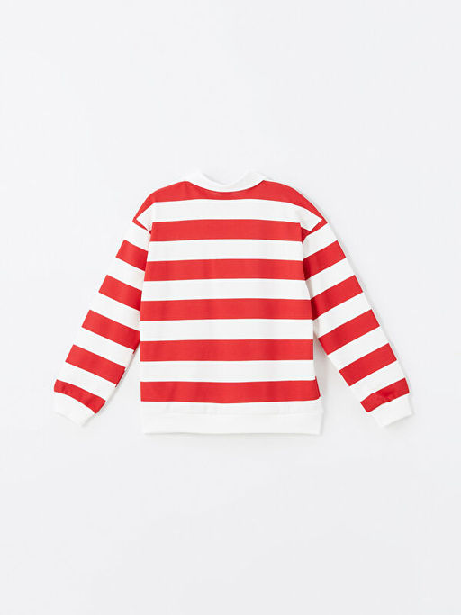 Polo Yaka Renk Bloklu Uzun Kollu K?z ?ocuk Sweatshirt - Waikiki фото 3