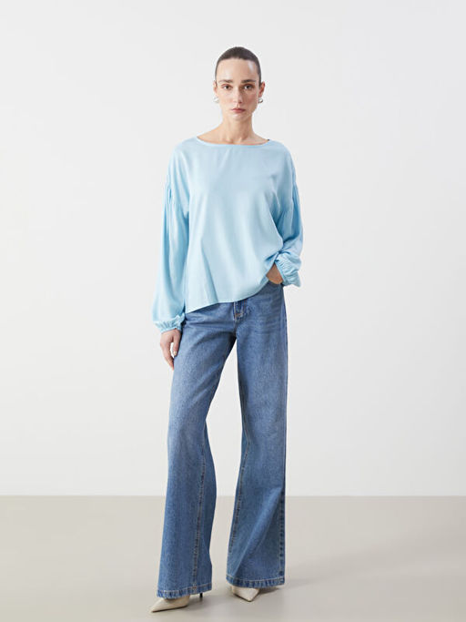 Bisiklet Yaka Kad?n Bluz