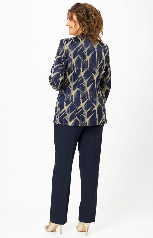 Костюм БелЭльСтиль 412/596 синий+золото