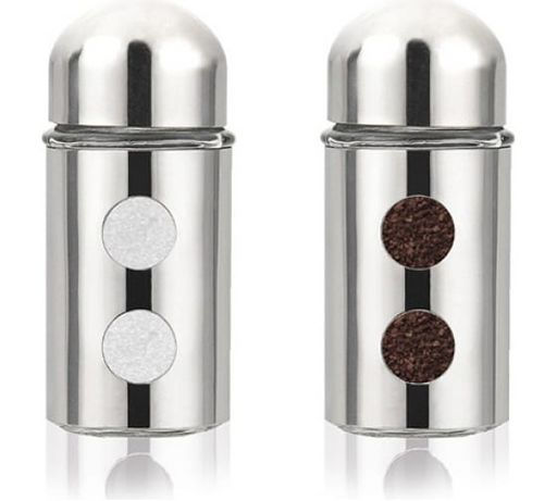 Набор для специй 2 предмета (сталь): солонка 1х80мл, перечница 1х80мл LARA (LR08-11)  фото 6