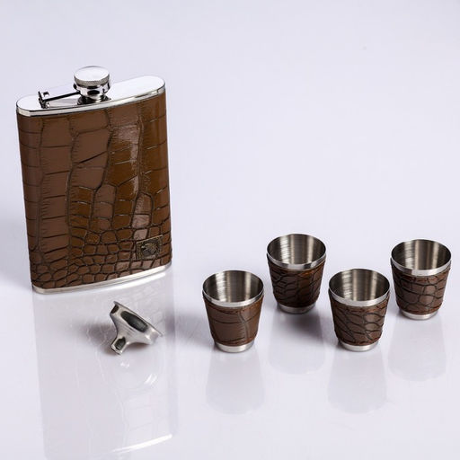 Подарочный набор Орёл: фляжка 270 мл, 4 стопки, воронка - Сима-ленд фото 8