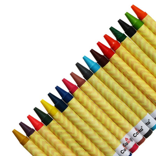 Мелки восковые Calligrata, цветные, 18 цветов, 93×8 мм