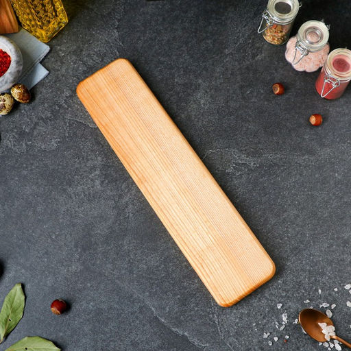 Блюдо-доска сервировочное деревянное, 40×10 см, для сервировки и подачи, массив ясеня