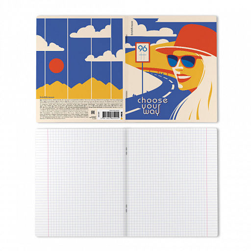 Цена за 5 шт. Тетрадь общая ученическая ErichKrause Choose Your Way, 96 листов, клетка, матовая ламинация_MIX-PACK  фото 8