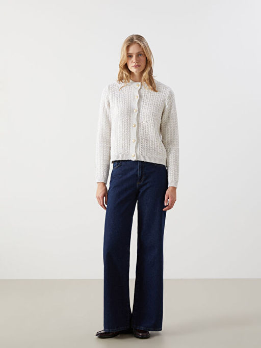 Bisiklet Yaka Ekose Kad?n Triko H?rka