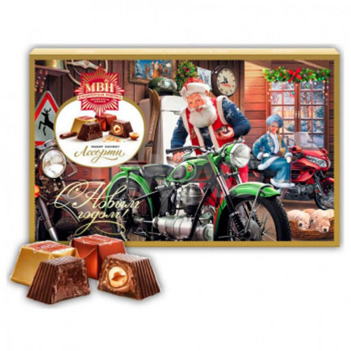 СЕРГ.ПОСАД. шок конф Нов.Ассор. ДедМороз в Жилетке 240г