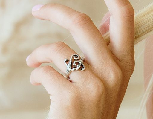 Кольцо Геккон S000273907160 (Free-Size) - Vel vett фото 2