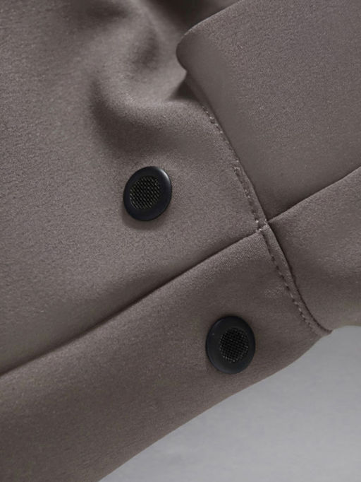 Парка женская софтшелл виндстоппер удлинённая с капюшоном темно-серого цвета 9618_1TC