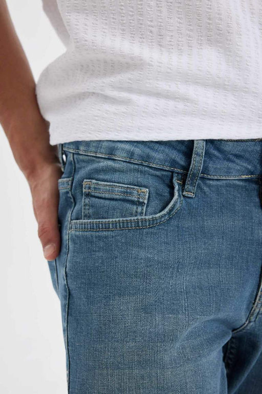 Pedro Slim Fit Джинсовые брюки узкого кроя с нормальной талией и узкими штанинами - Defacto фото 5