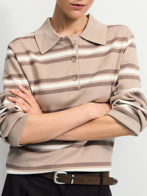 Джемпер из вискозы в полоску / Zarina  фото 3