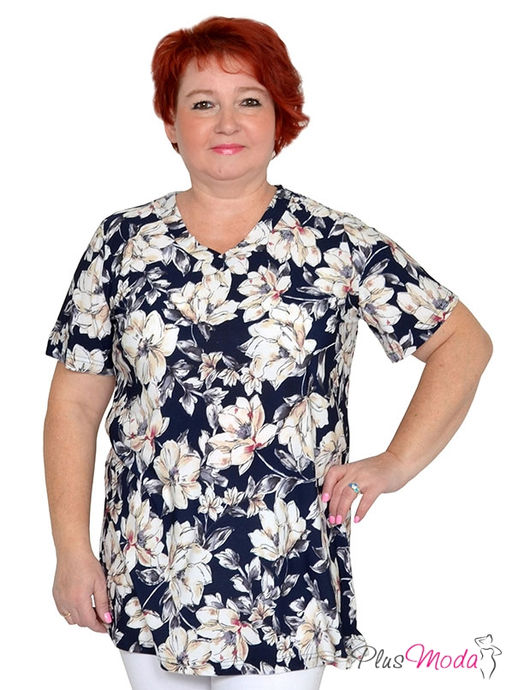 Туника Модель №1487 размеры 44-84 - Plusmoda фото 2