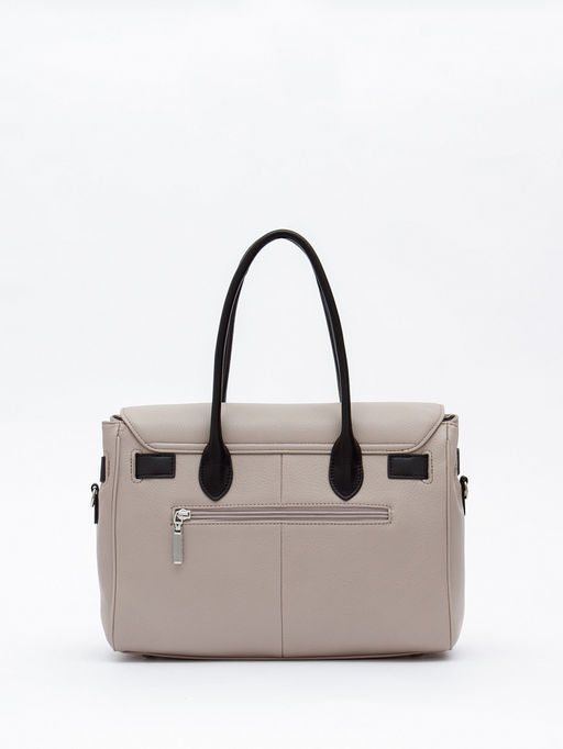 Сумка женская кожаная 1081M apricot coffee Polina&Eiterou