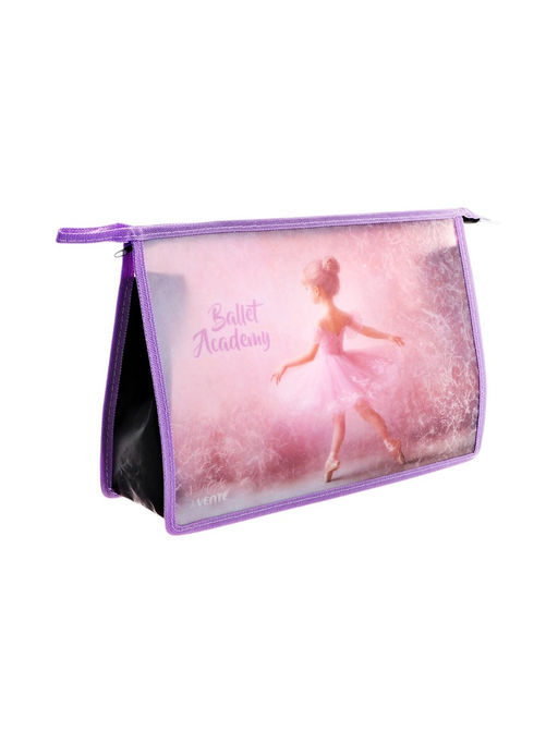 Папка для тетрадей А4, 330×230×100 мм, deVENTE Ballet Academy, молния сверху, пластиковая, для девочки
